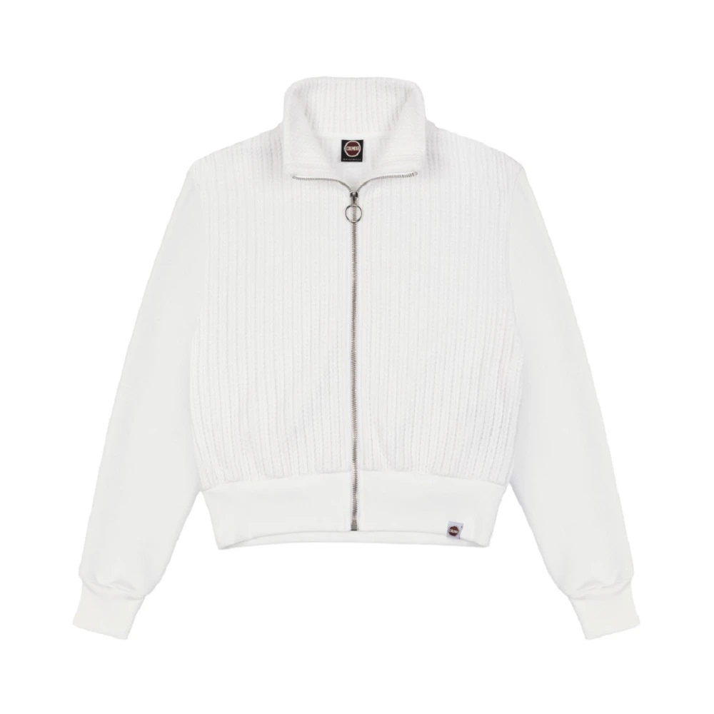 Colmar Witte Vlecht Sweatshirt Aw24 White Dames