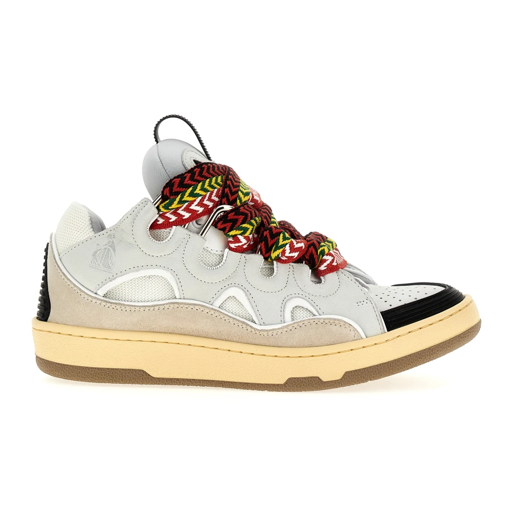 Lanvin Men's Multicolor Sneakers, 10 Uk, Curb Trainers