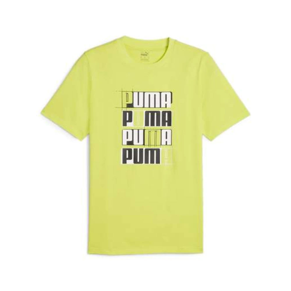 Puma Logo Lab Heren T-shirt Green Heren