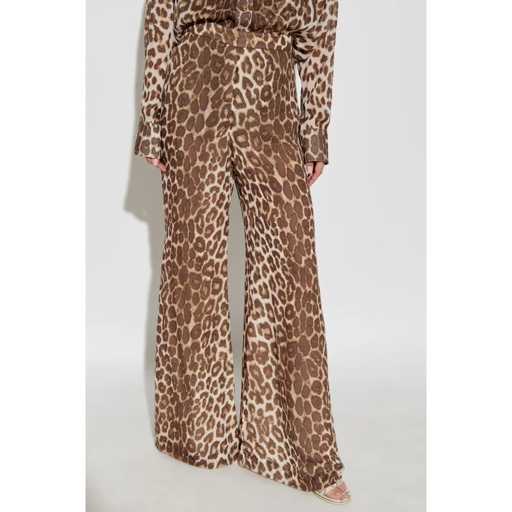 Zimmermann Dierenprint Broek Beige Dames