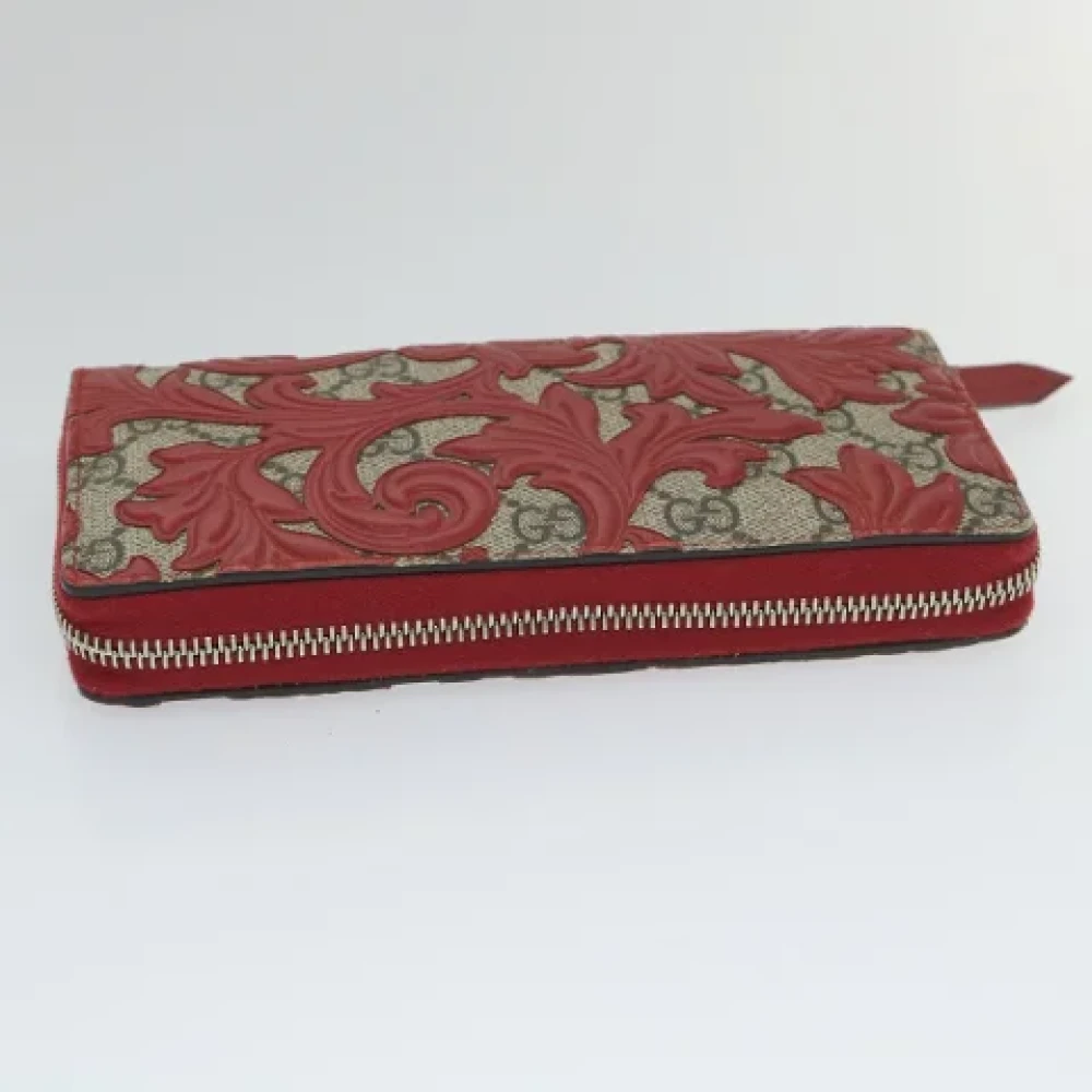 Gucci Vintage Pre-owned Leather wallets Red Dames