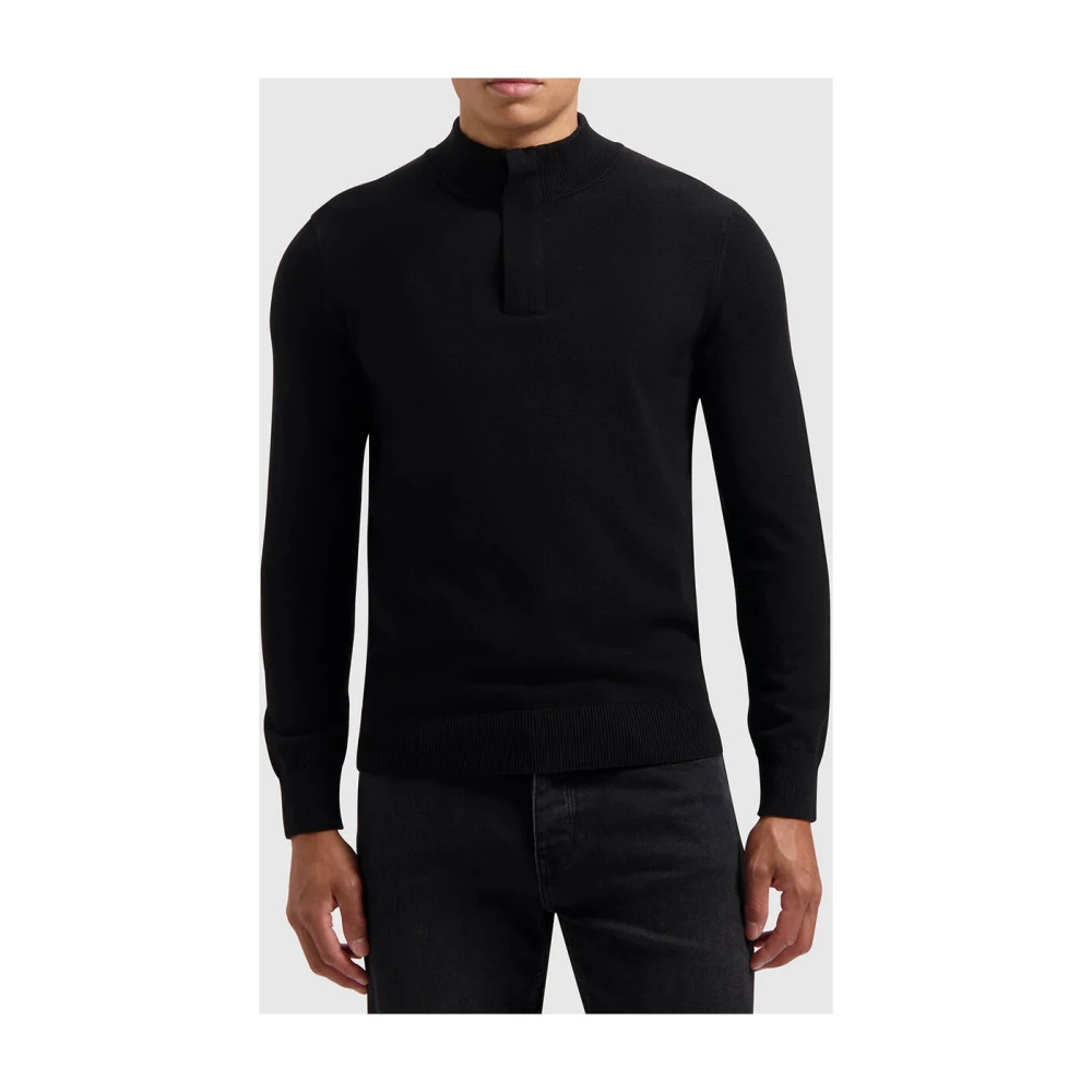 Pure Path Gebreide Halfzip Trui Black Heren