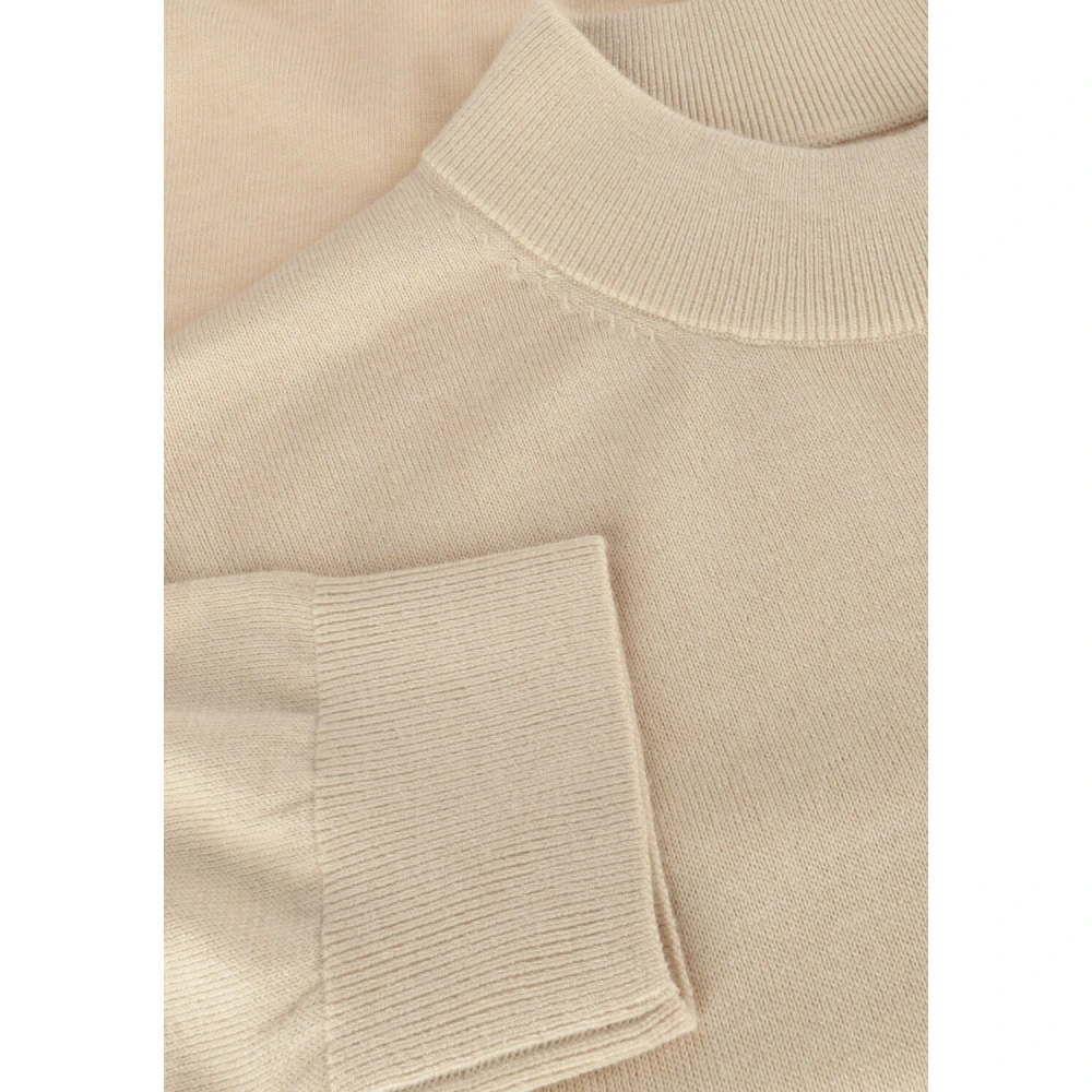 Scotch & Soda Relaxed Fit Mock Neck Sweater Beige Heren