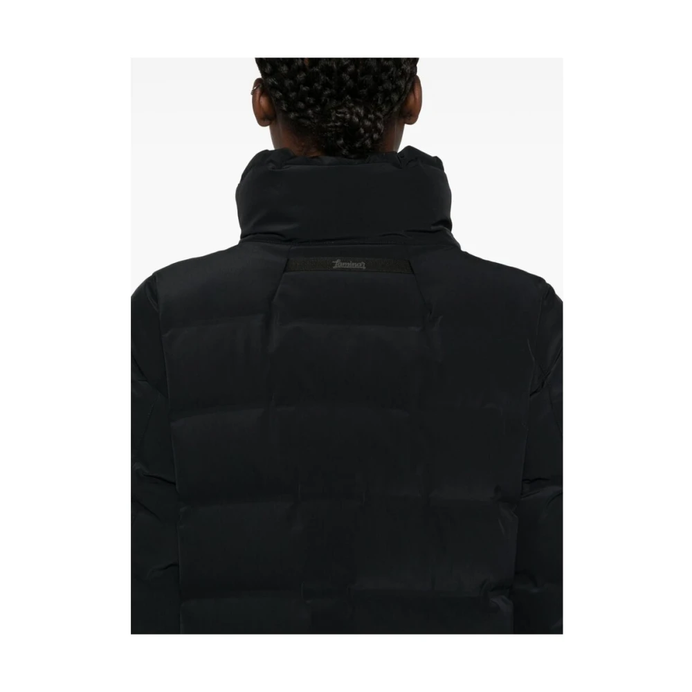 Herno Navy Blue Gewatteerd Waterdicht Jack Blue Dames