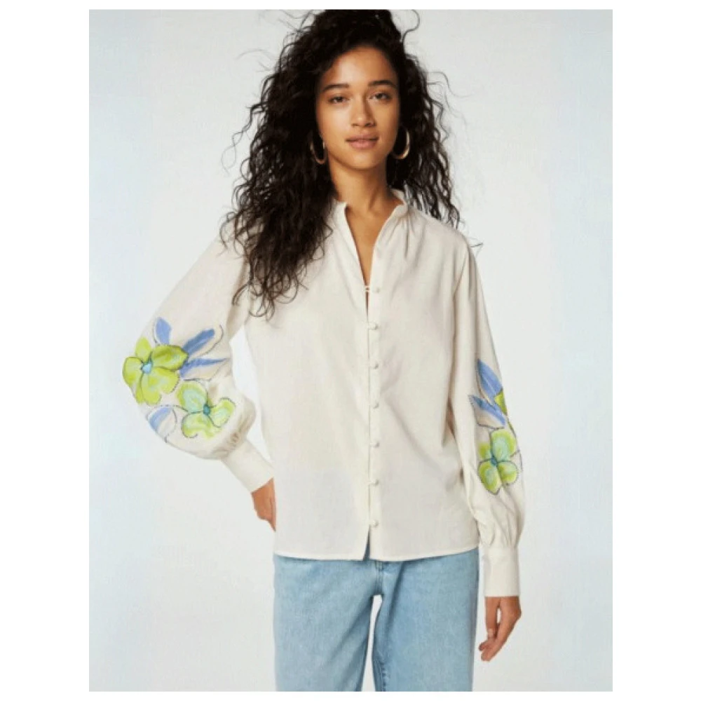 Fabienne Chapot Bloemen Blouse Marielle White Dames