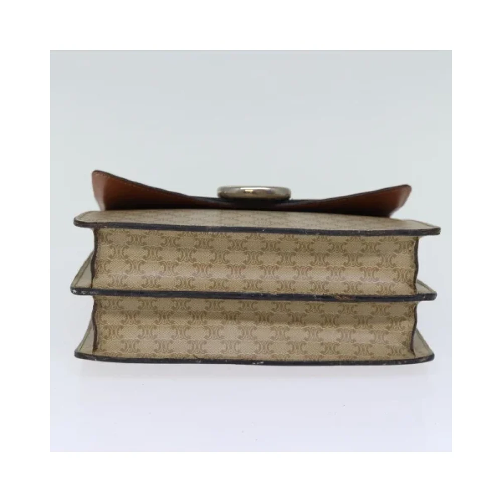 Celine Vintage Pre-owned Canvas handbags Beige Dames