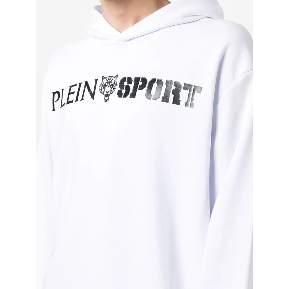 Plein Sport Witte truien voor sportieve look White Heren