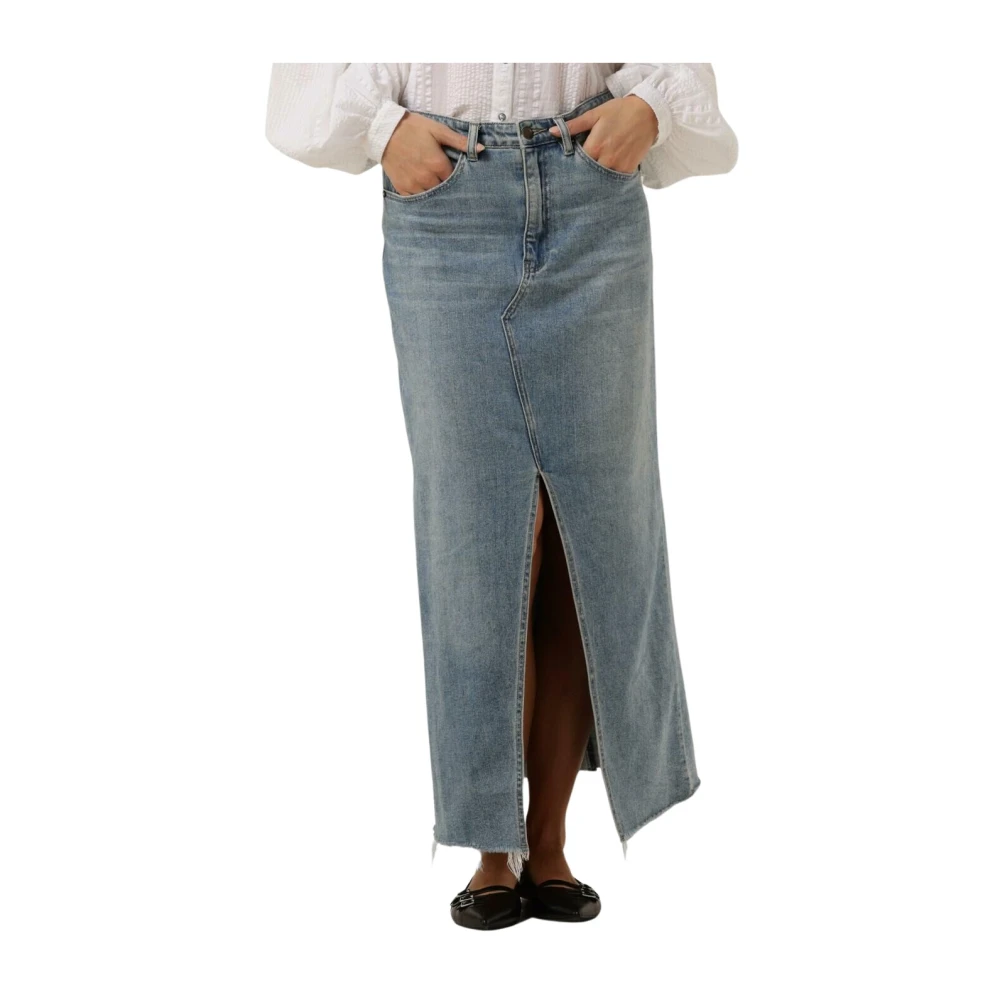 Circle of Trust Denim Maxi Rok Blue Dames