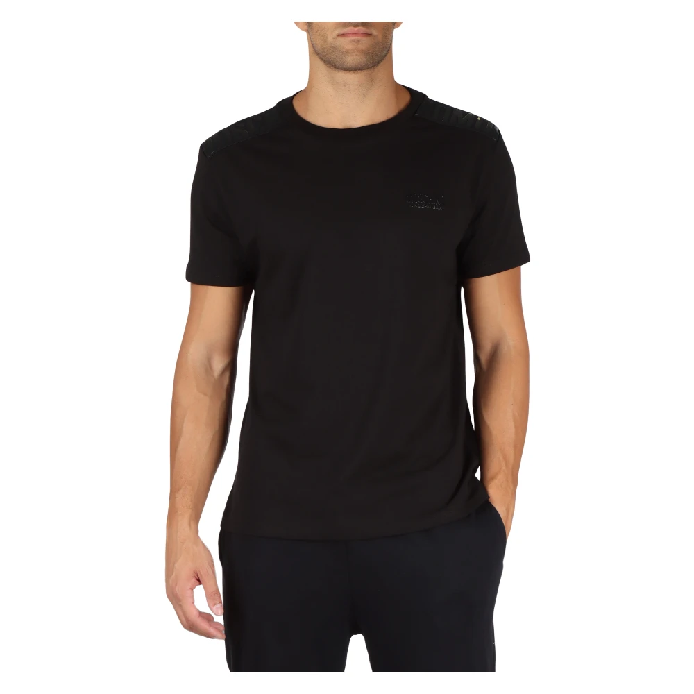 Moschino Katoenen T-shirt met Logo in reliëf Black Heren