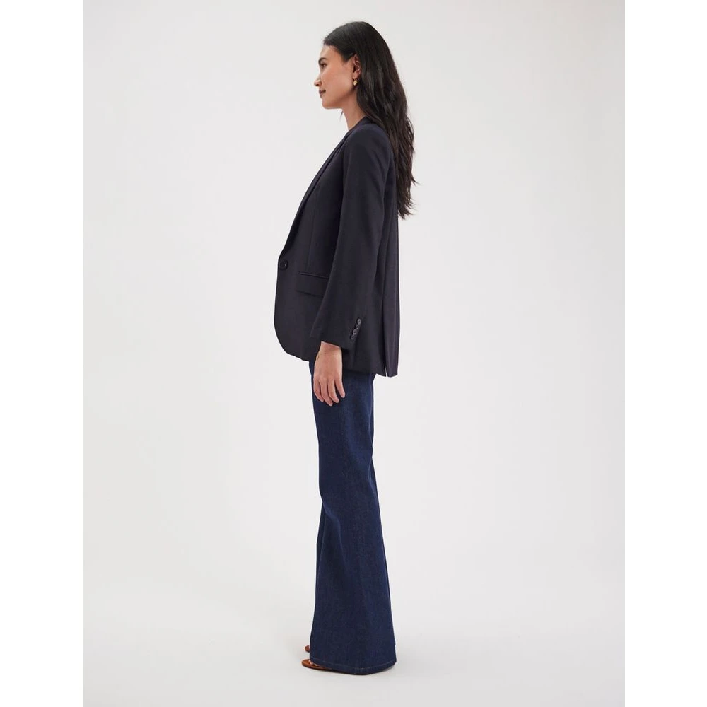 Ines De La Fressange Paris Donkerblauwe Bruna Jas Blue Dames