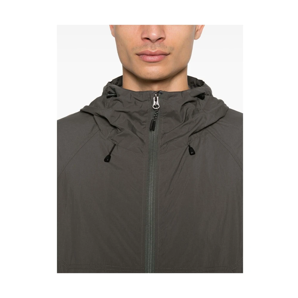 Mizuno Lichtgewicht waterafstotende hoodie Gray Heren