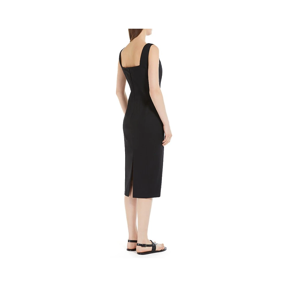 Max Mara Blad Jurk Black Dames