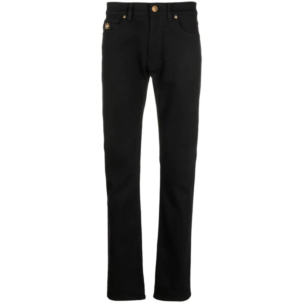 Versace Nero Denim Broek Black Heren