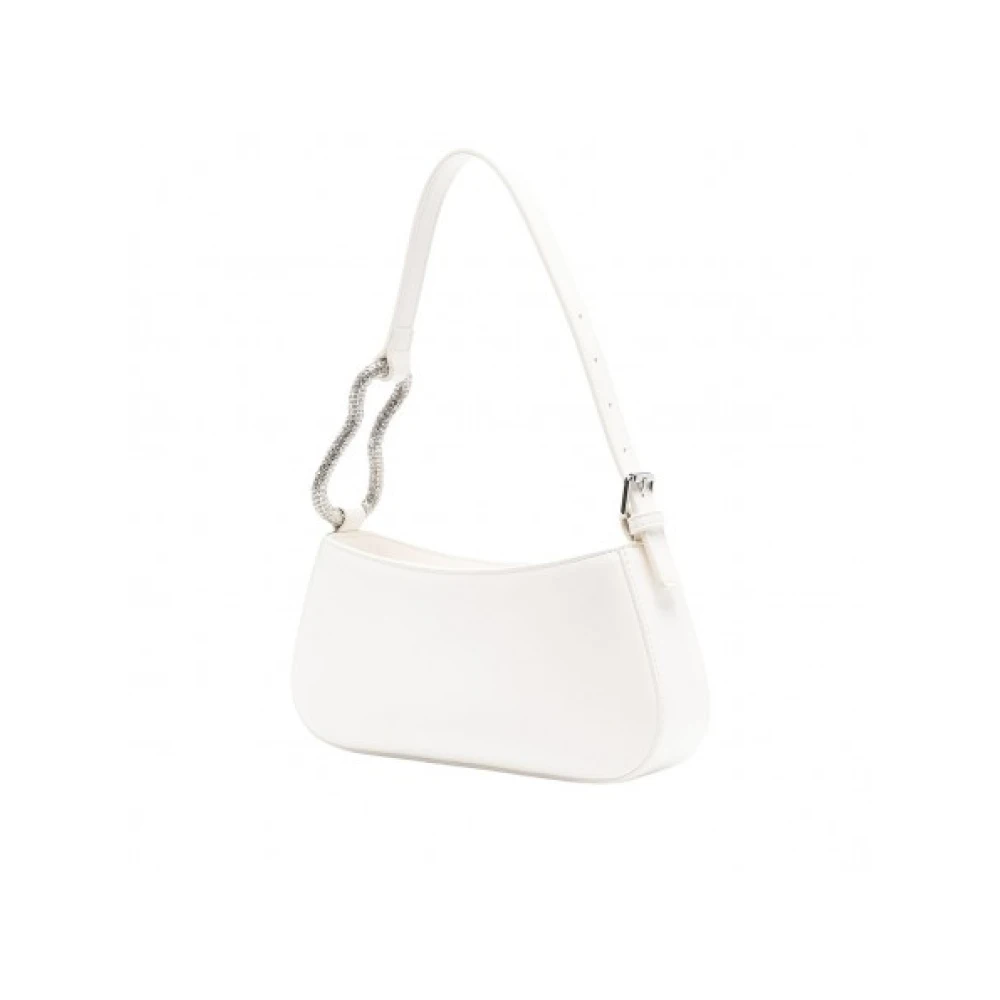 Chiara Ferragni Collection Ecopelle Schoudertas Logo Lettering White Dames