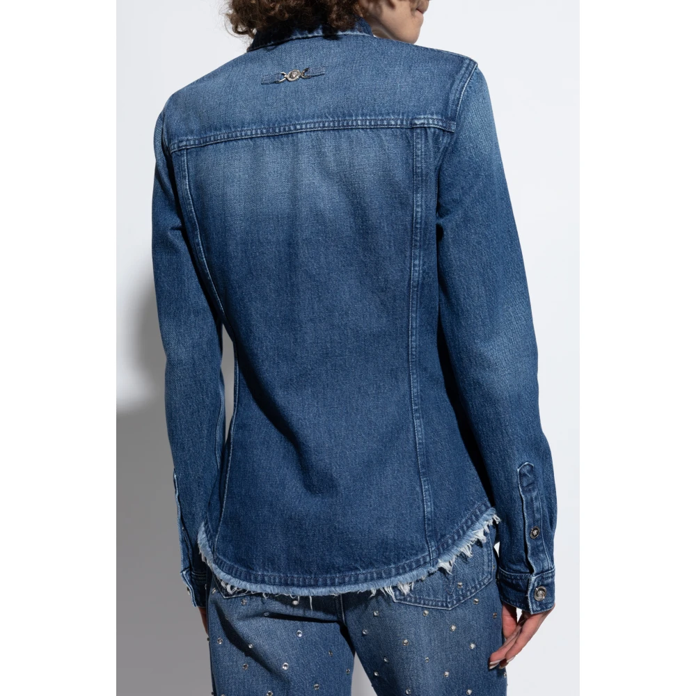 Versace Spijkerjas met vintage-effect Blue Dames