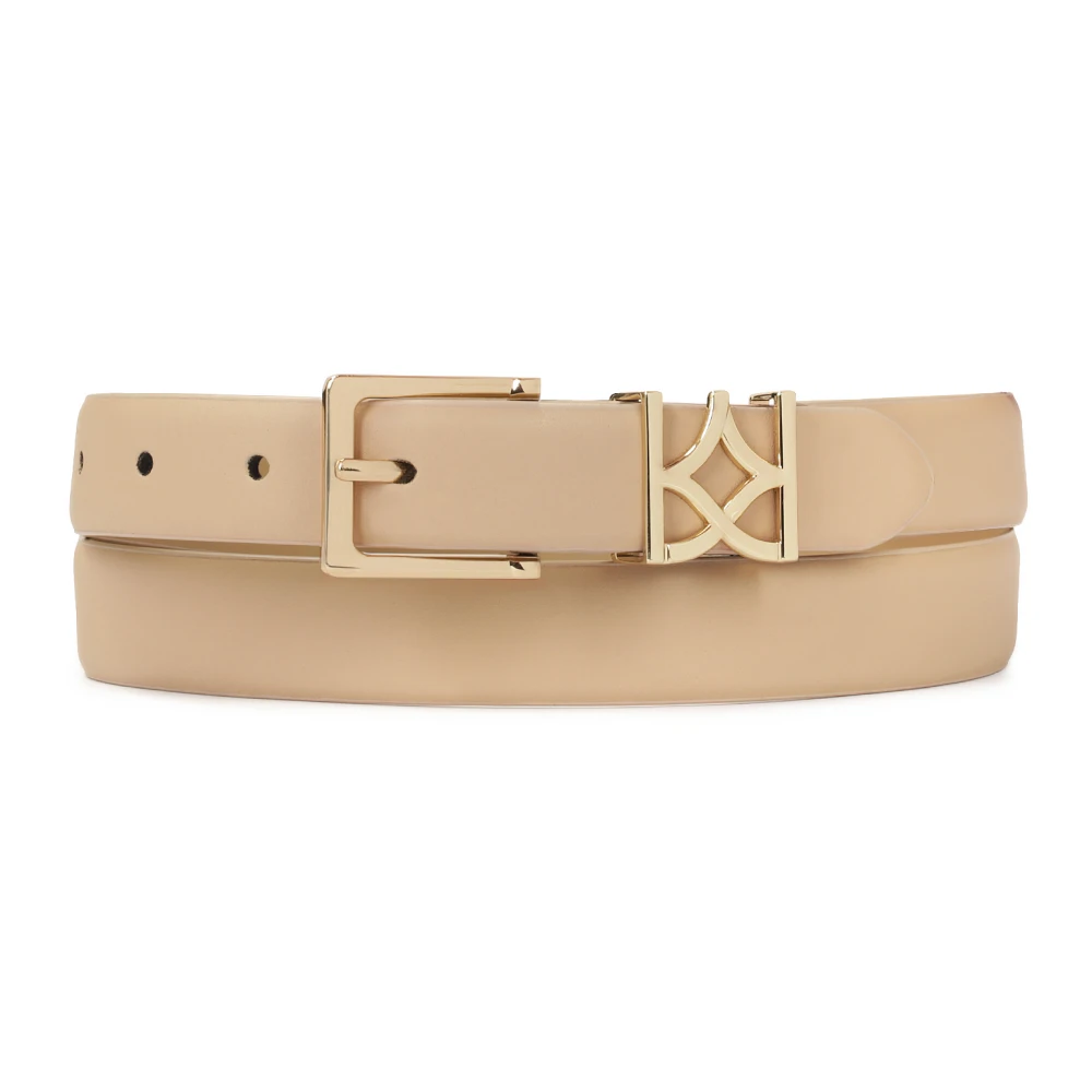 Kazar Beige riem met monogram riemlus Beige Dames