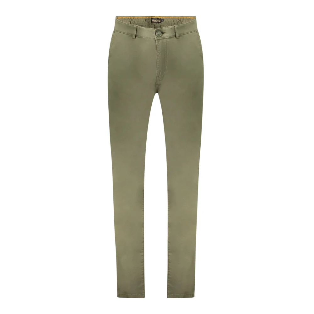 Napapijri Men's Green Chinos, W34, Trousers