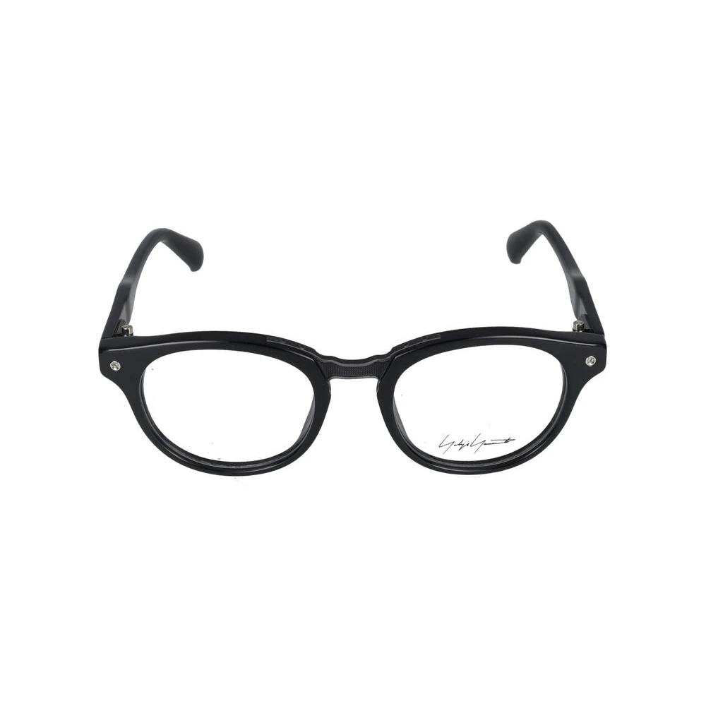 Yohji Yamamoto Unisex Black Glasses, 50 Mm, Yy037 Eyeglasses