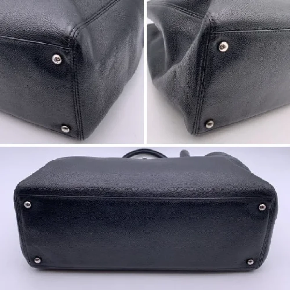 Chanel Vintage Pre-owned Leather chanel-bags Black Dames