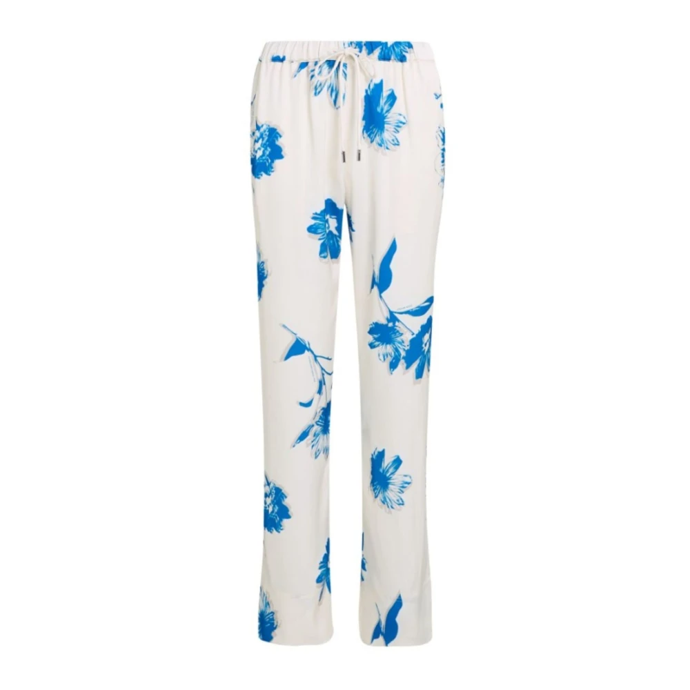 Calvin Klein Glanzende Satijnen Pyjamabroek voor Vrouwen Beige Dames