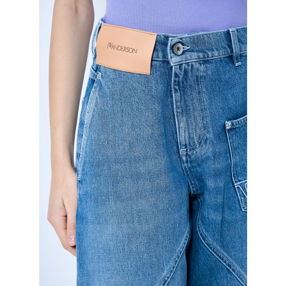 JW Anderson Gewassen werkkleding jeans Blue Dames