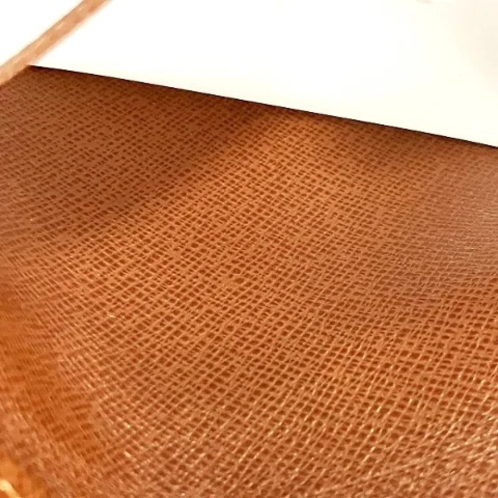 Louis Vuitton Vintage Pre-owned Leather home-office Brown Dames