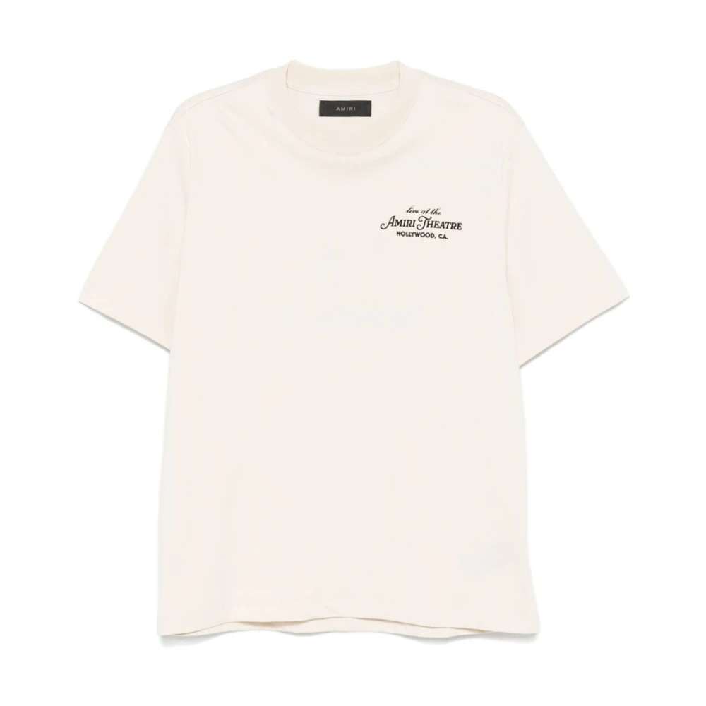Amiri Witte katoenen T-shirts en polo's White Heren