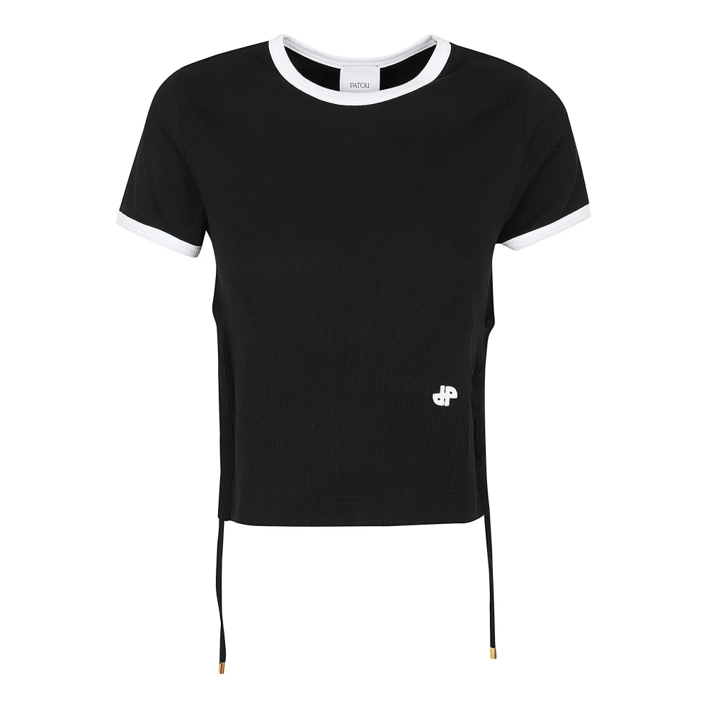 Patou Zwarte T-shirts & Polo's voor vrouwen Black Dames