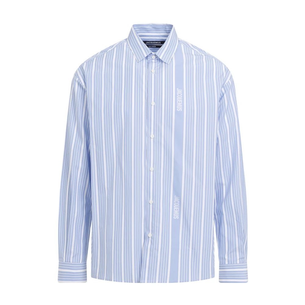 Jacquemus Blauw Overhemd Verhoog Stijl Luxe Blue Heren