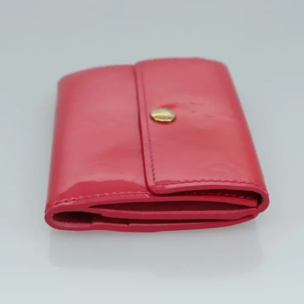 Louis Vuitton Vintage Pre-owned Leather wallets Red Dames