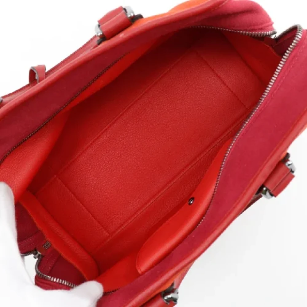 Loewe Pre-owned Leather handbags Orange Dames