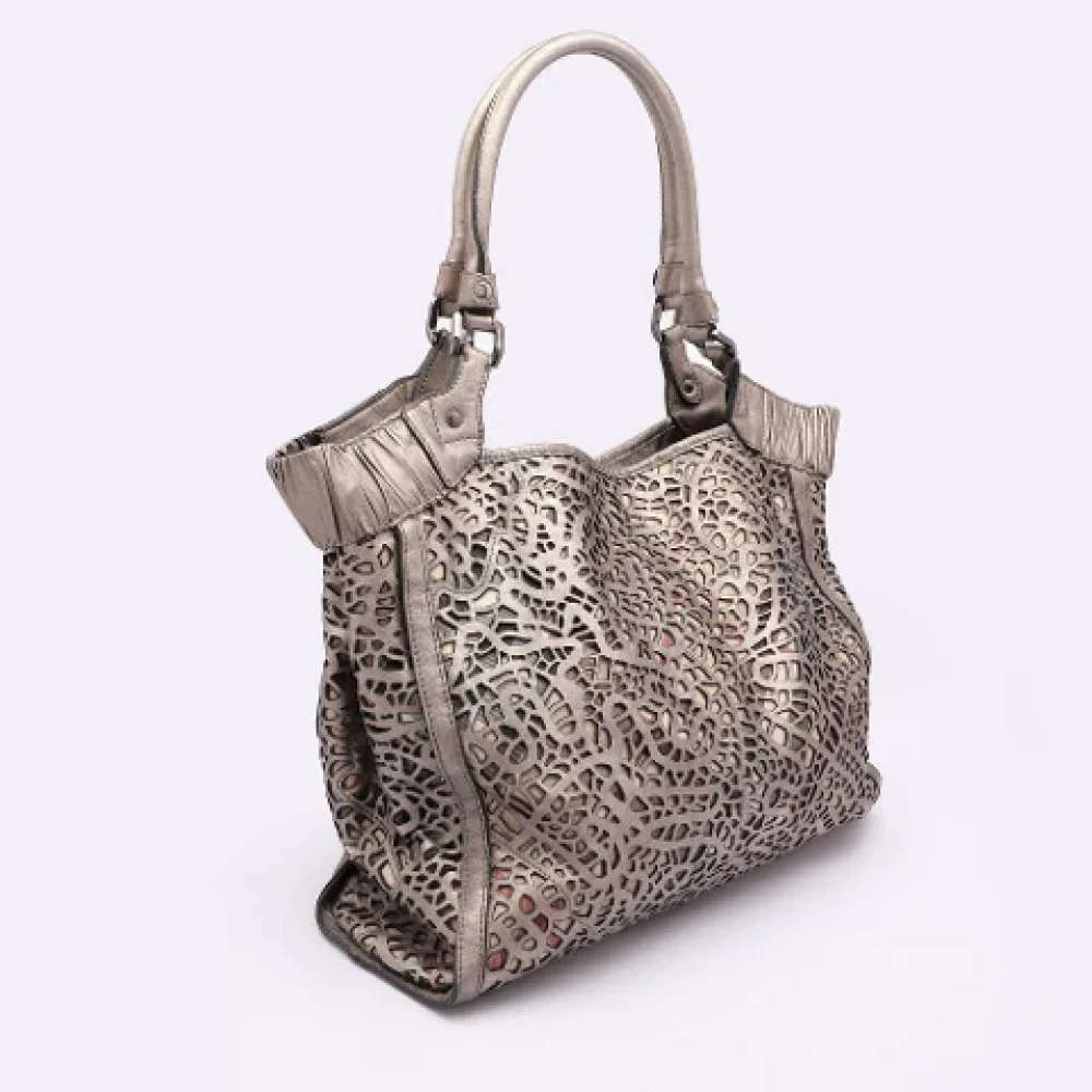 Burberry Vintage Pre-owned Leather totes Gray Dames