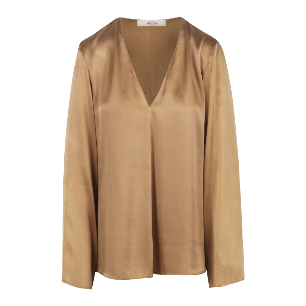 Jucca Stijlvolle Top in Zwart Brown Dames