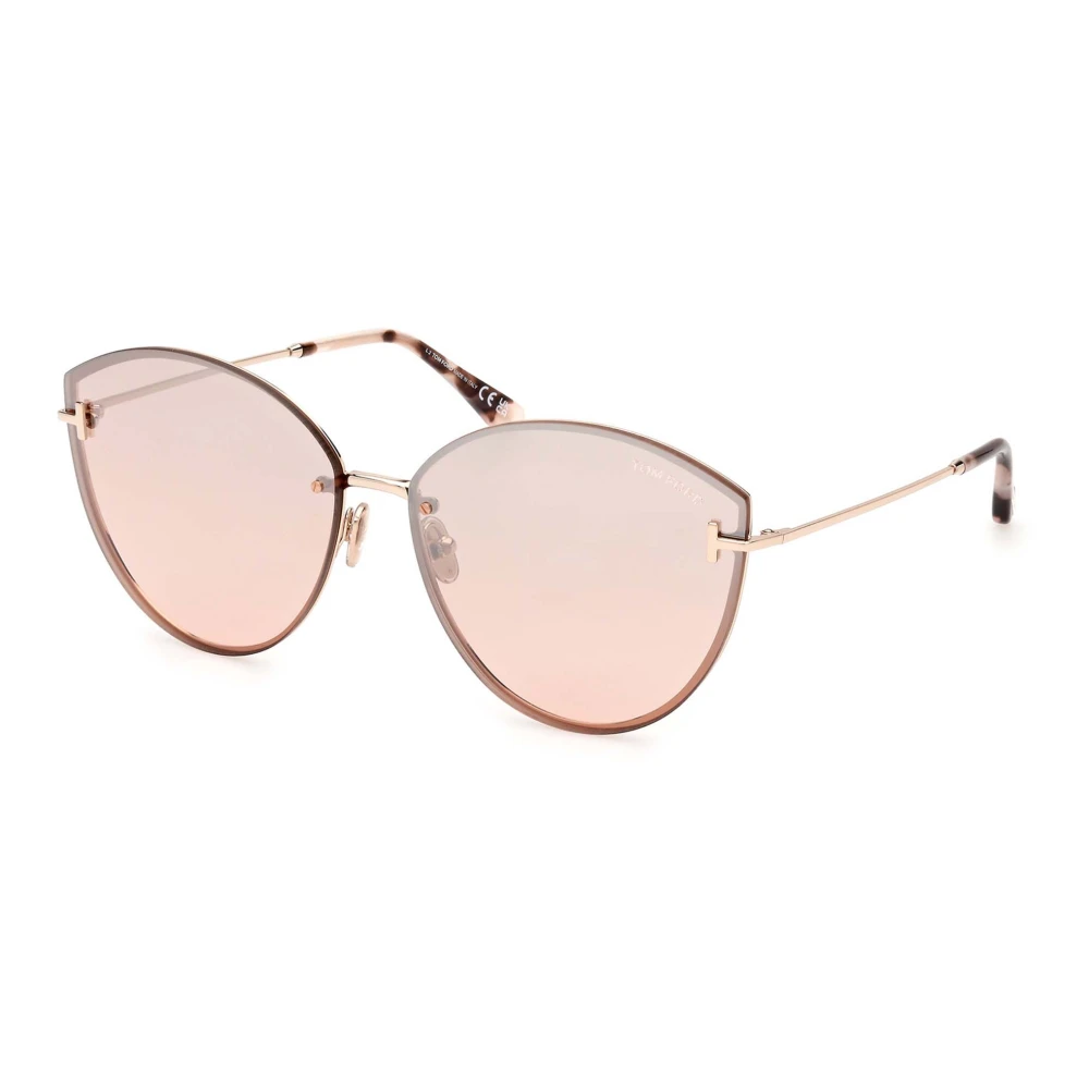 Tom Ford Women's Gold/Burgundy Rose Sunglasses