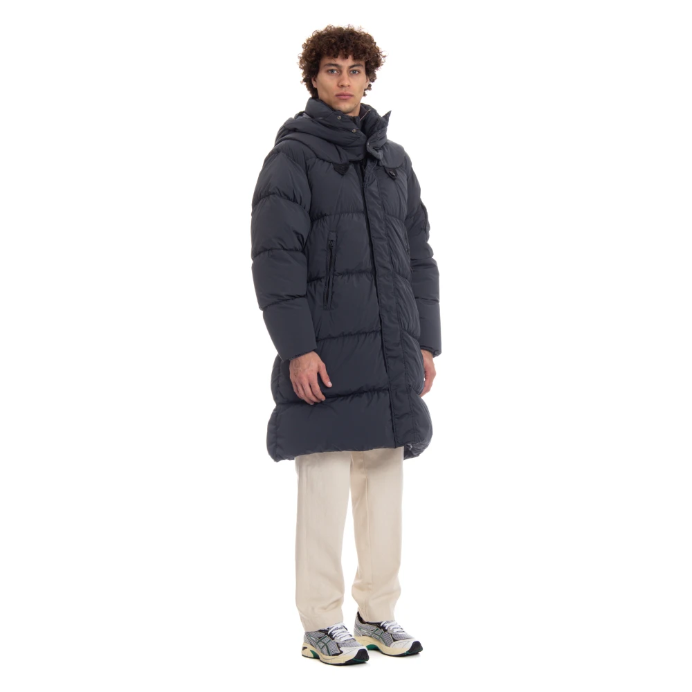 C.P. Company Grijze Jassen met Afneembare Capuchon Gray Heren