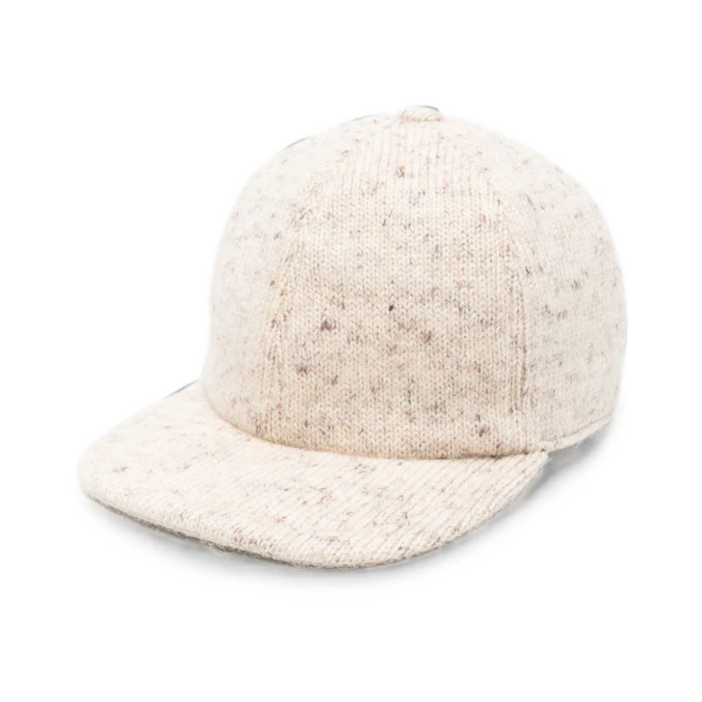 Fabiana Filippi Wool Blend Baseball Cap - Female - Hats & Caps - Beige - M - Accessories