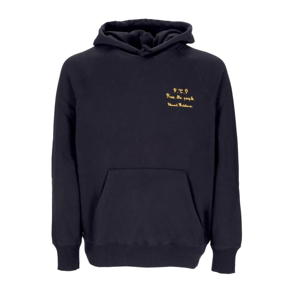 Element Men's Black Power Hoodie With Kangaroo Pocket - Elet - Hoodies - L - Sweatshirts & Hoodies