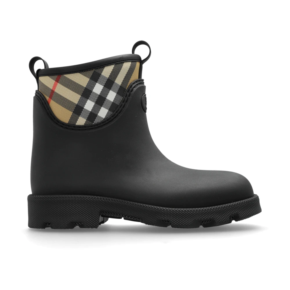 Burberry Women's Black Wellies, 7 Uk, Marsh Stamp Wellington Boots