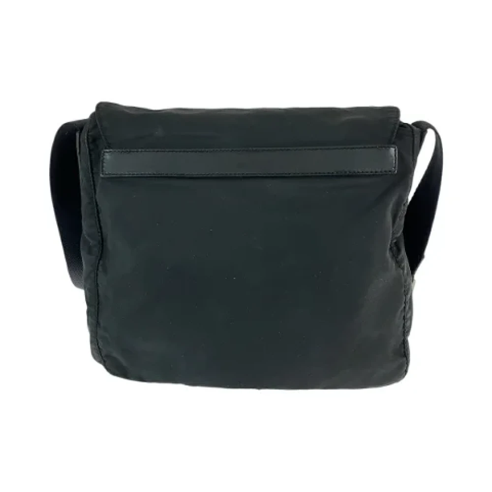 Prada Vintage Pre-owned Canvas prada-bags Black Dames