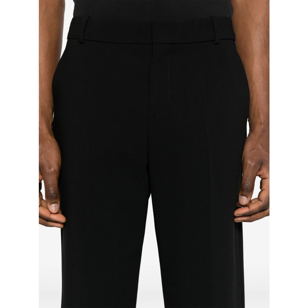 Balmain Zwarte Slim Fit Broek Black Heren
