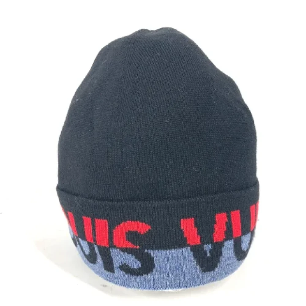 Louis Vuitton Vintage Pre-owned Wool hats Black Dames