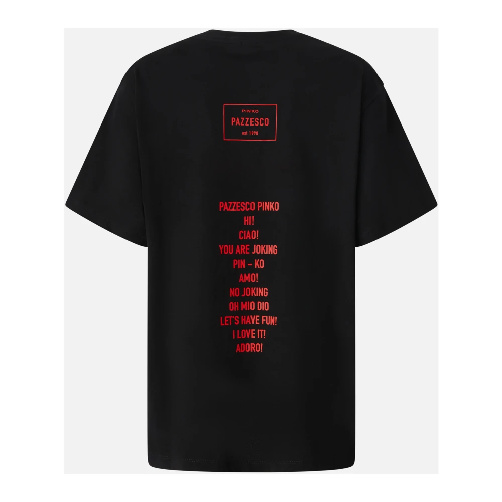 pinko Gek T-shirt Model 1 Black Dames
