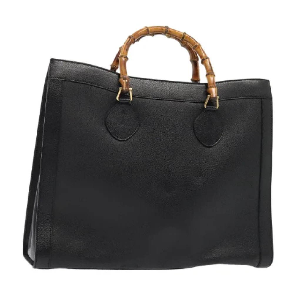 Gucci Vintage Pre-owned Leather handbags Black Dames