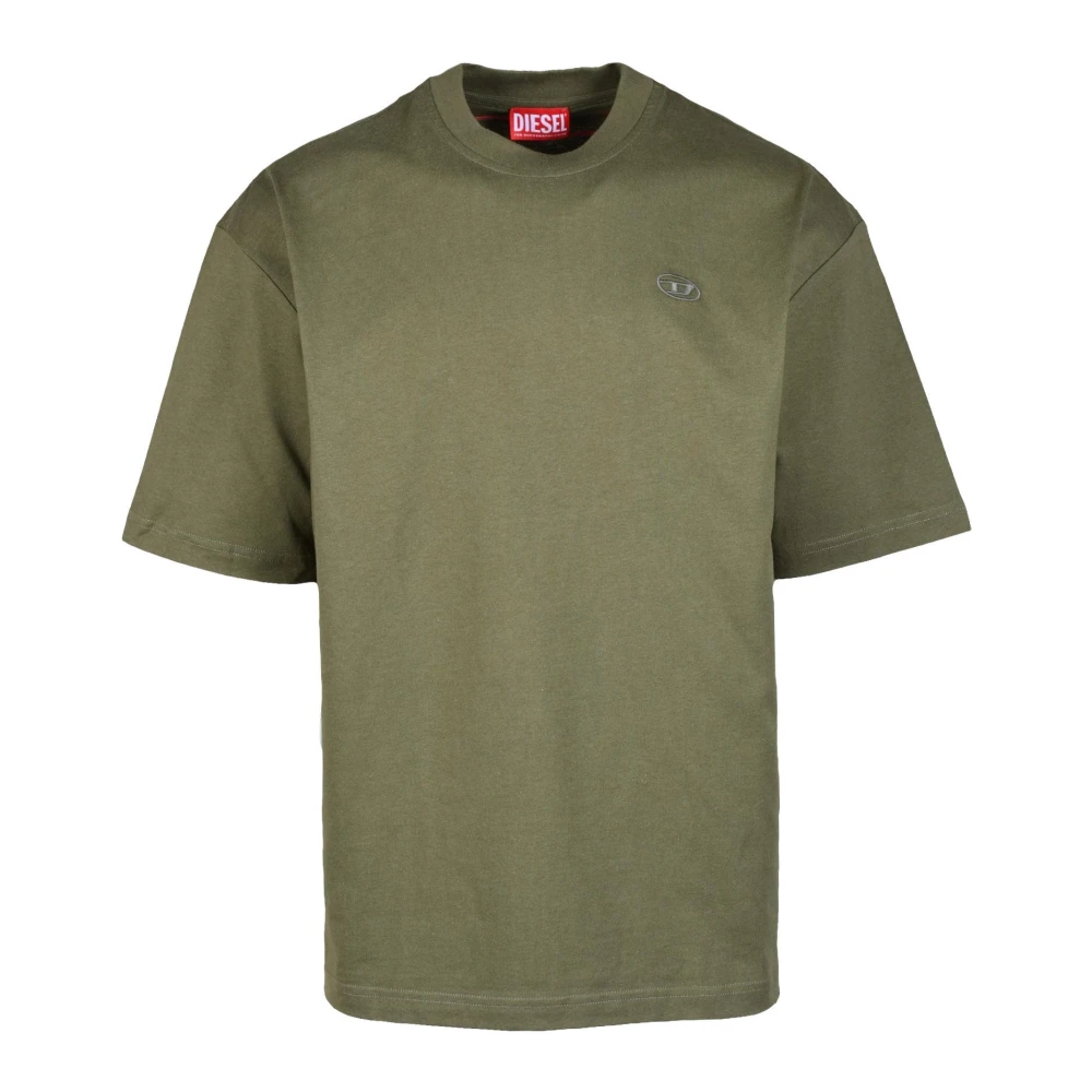Diesel Katoenen T-shirt Green Heren