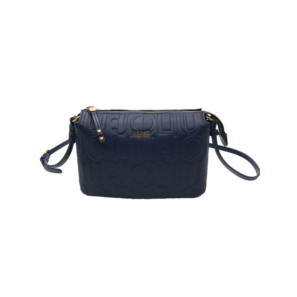 Liu Jo Stijlvolle Schoudertas met Ritssluiting Blue Dames