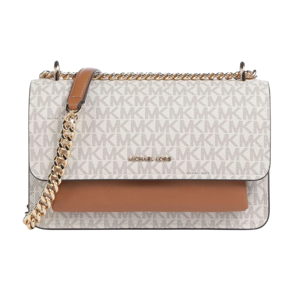 Michael Kors Women's Beige Claire Crossbody Bag - Shoulder Bags - One Size - Bags