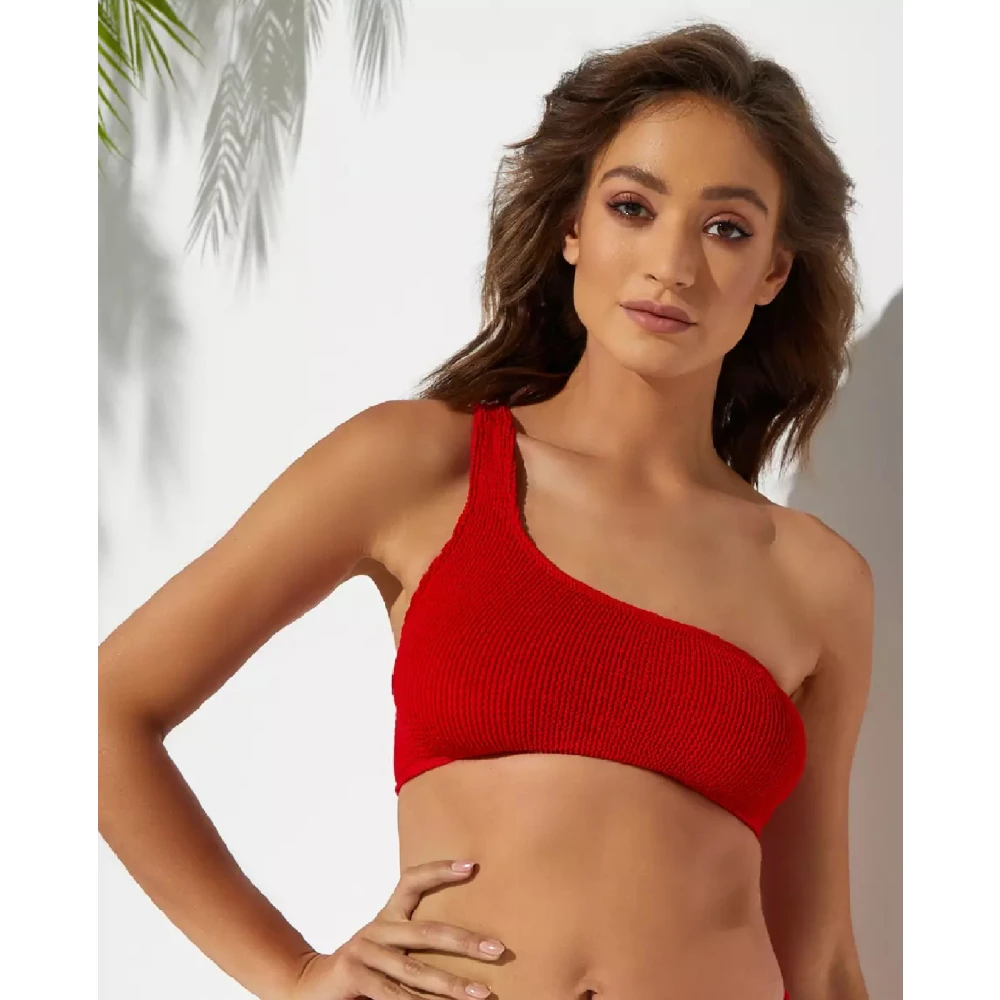 Bond-Eye Rode one shoulder bikini top Samira Red Dames