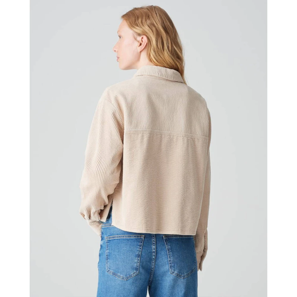 Opus Blouse met Lange Mouwen en Falba Brown Dames