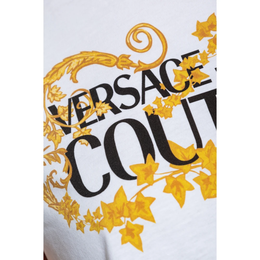 Versace Jeans Couture T-shirt met logo White Dames