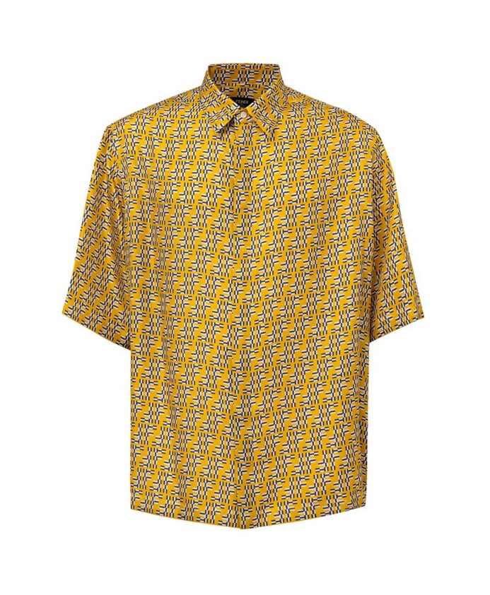 yellow-silk-shirt-with-ff-labyrinth-print